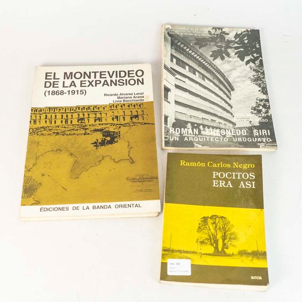 Lote de 3 libros sobre Montevideo y arquitectura uruguaya - imagen 1