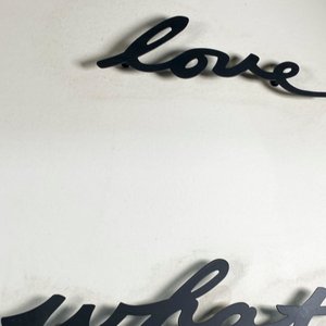 Cuadro Decorativo "Do What You Love, Love What You Do" Texto Elevado 100x100 cm - imagen 3