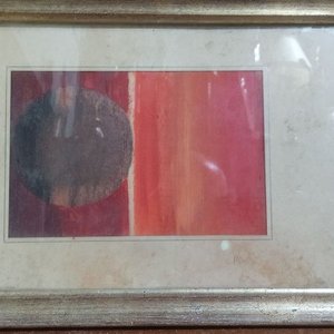 Lote siguiente: obra de arte abstracto