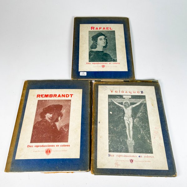 Lote anterior: Tres libros con reproducciones de Rafael, Rembrandt y Velázquez