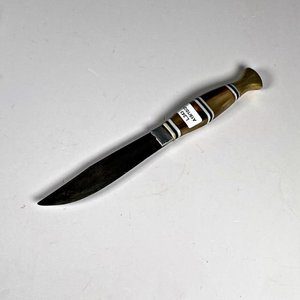 Cuchillo de Acero con Cabo de Bronce y Guampa - imagen 1