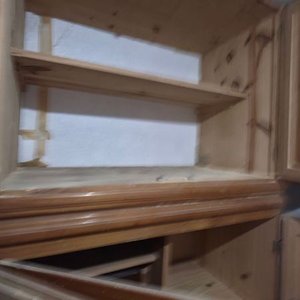 Importante Placard de Madera con Alzada - imagen 5