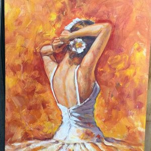 Lote siguiente: Bailarina de Flamenco, Óleo sobre Cartón por Eduardo Díaz