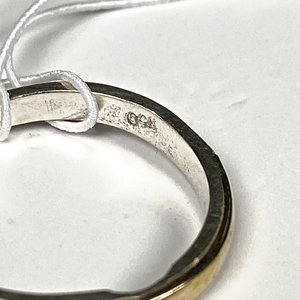 Anillo de Plata y Oro con Detalle Dorado - imagen 3