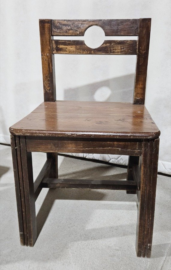 Silla madera maciza firme pesada