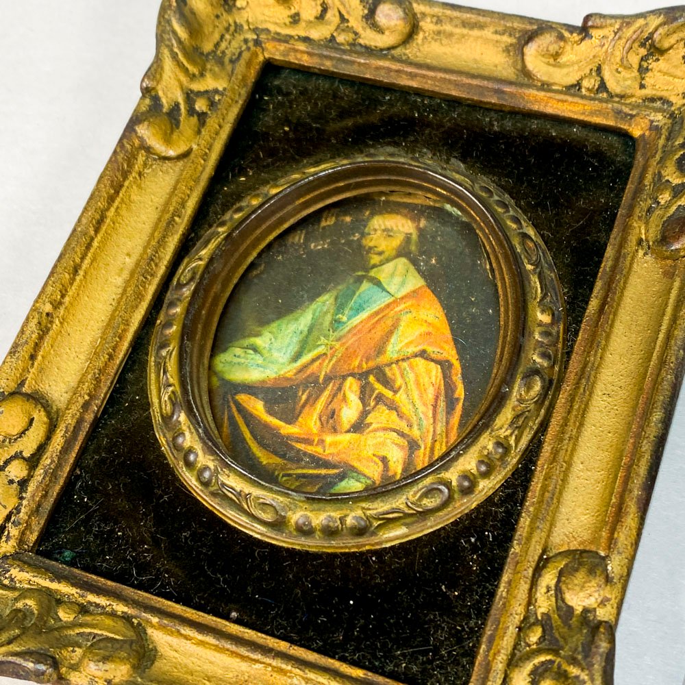 Dos cuadritos miniatura de arte en marco - imagen 3