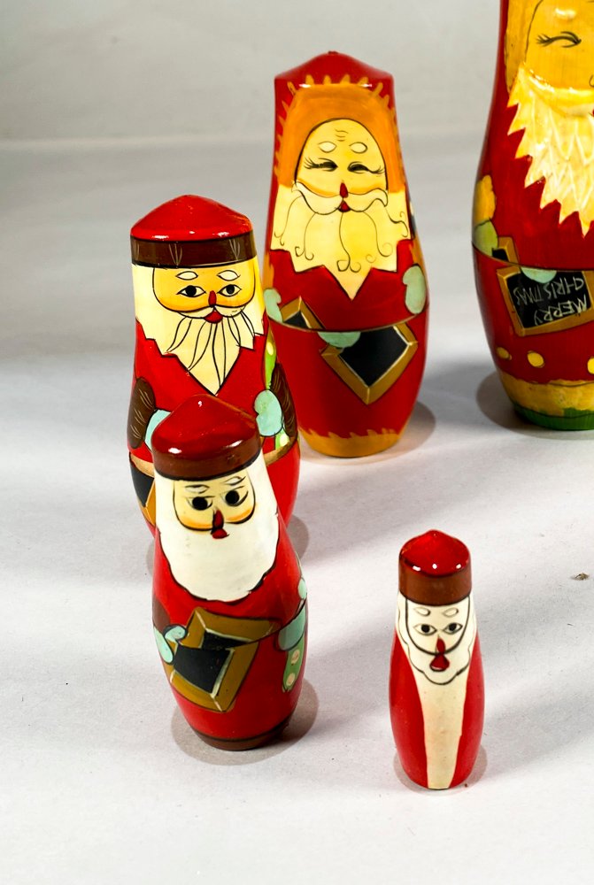 Mamushkas Papá Noel de Madera Pintada