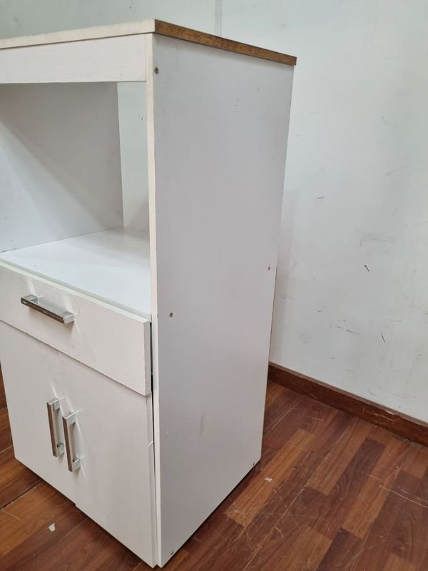 Mueble Auxiliar Para Horno Y Microondas Blanco - imagen 3