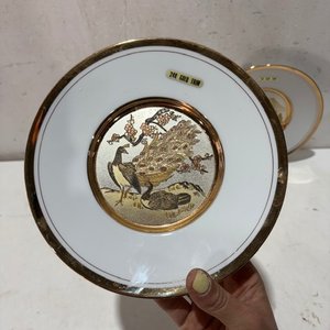 Dos Platos Decorativos con Baño de Oro "The Art of Chokin" - imagen 4