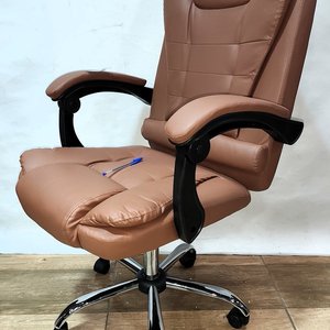 Sillón Ejecutivo Capitaneado en Eco Cuero Marrón, Reclinable y Regulable - imagen 3