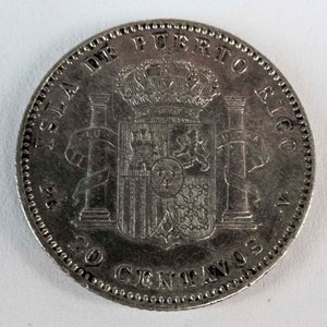 Moneda de Plata Española 1 Peseta 1895 Alfonso XIII - imagen 2