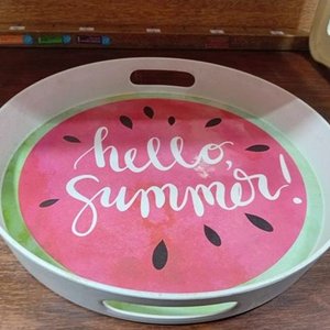 Bandeja Desayunadora Plegable Blanca y Fuente "Hello Summer" - imagen 2