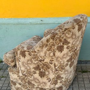 Par de Sillones Materos con Tapizado Floral en Tonos Marrones - imagen 7