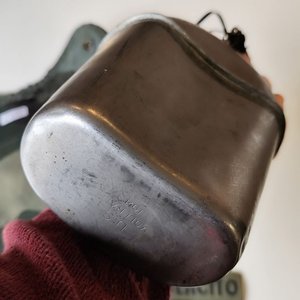 Cantimplora Militar Metálica Americana 2GM 1943 con Parche Ejército Uruguayo - imagen 2