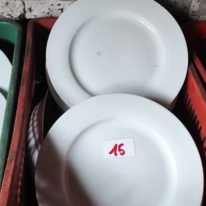 Lote siguiente: Lote de Platos de Loza Blancos