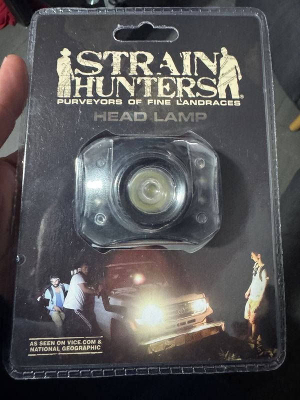 Linterna Frontal "Strain Hunters" 5 LED Nueva en Blíster