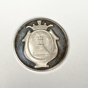 Moneda Conmemorativa Plata 250 Años Fundación Montevideo 1976 - imagen 2