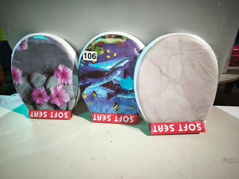 3 Tapas de Inodoro Acolchadas con Diseños