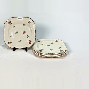 Lote siguiente: Juego de 5 Platos de Postre de Loza Inglesa Johnson Bros "Old English"