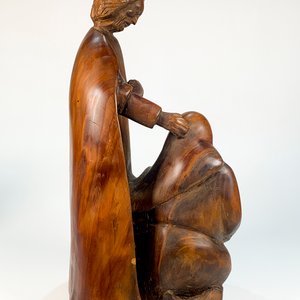 Talla Sagrada Familia en Madera - imagen 5