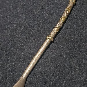 Bombilla de Plata y Oro para Mate con Detalles Florales y Reparo - imagen 4