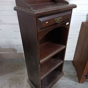 Mueble Auxiliar de Madera con Cajón y Estantes - imagen 6