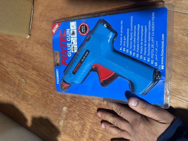 Pistola de Silicona Fixtec 80W Nueva en Blíster