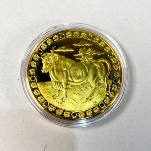 Lote siguiente: Moneda Coleccionable Tauro Zodiacal Dorada con Estuche