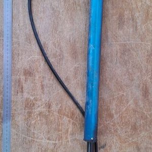 Inflador Manual de Bicicleta Azul - imagen 2
