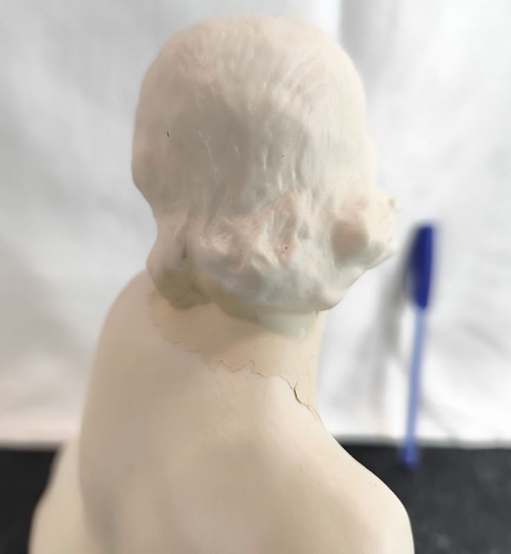 Figura de porcelana Rosenthal firmada Kaesbach, mujer desnuda en biscuit - imagen 4
