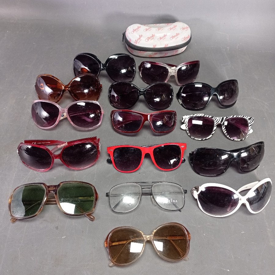 Quince Pares de Lentes de Sol y Anteojos para Damas y Caballeros