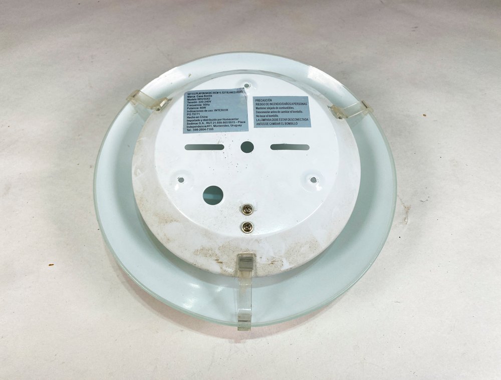 Plafón en vidrio esmerilado de una luz - imagen 2