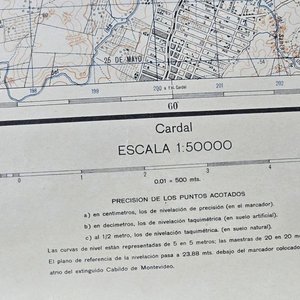 Mapa Topográfico de Florida, Uruguay - Instituto Geográfico Militar - imagen 4