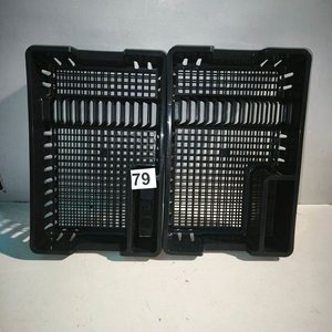 4 Cubierteros Organizadores Negros Plásticos - imagen 2
