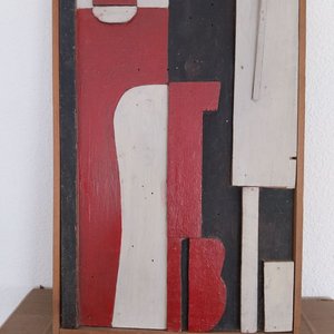 Talla en Madera "Luis Pérez Iglesias" 59x38 cm con Rastros de Polilla - imagen 4