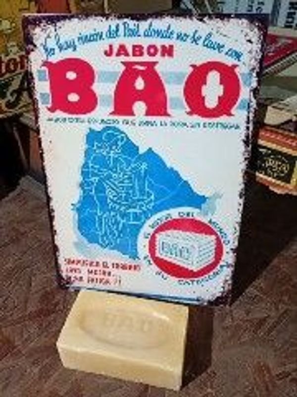 Jabón Bao y Chapa Decorativa Vintage