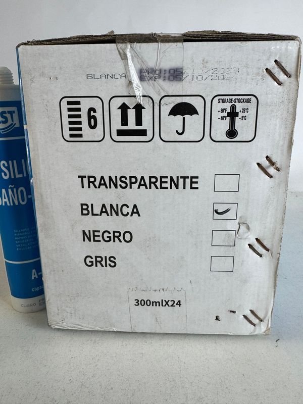 Silicona blanca para baño, precio por caja - imagen 2