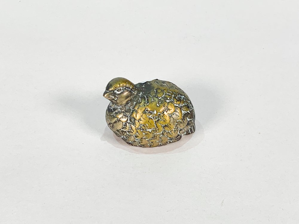 Lote anterior: Figurita de ave en bronce plateado