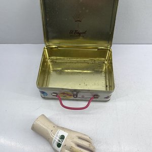 Lonchera de Lata El Trigal Estilo Vintage con Diseño de Viajes - imagen 6