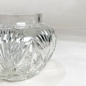 Bombonera de Cristal Tallado con Tapa y Tirador Facetado - imagen 2