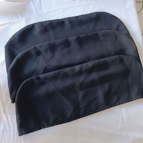 Fundas para respaldo de silla en tela negra - imagen 6