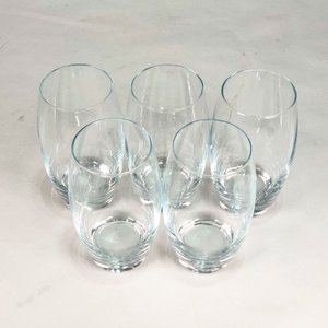 Set de 5 Vasos Hialinos con Base Prensada - imagen 2