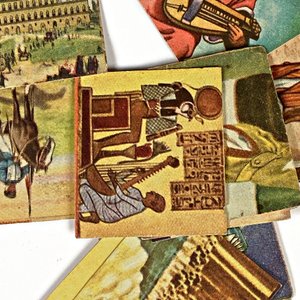 Lote de Figuritas Antiguas: Personajes Históricos, Mapas y Escudos - imagen 2