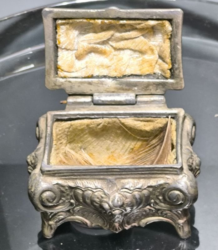 Antiguo Alha Jero en Metal Plateado Estilo Rococo - imagen 2