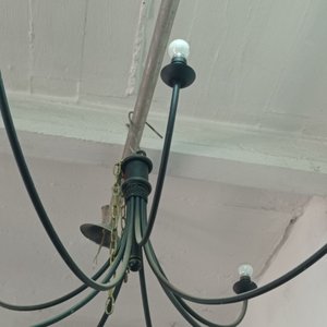 Araña de Hierro Grande con 9 Luces - Diámetro 1.60m - imagen 4
