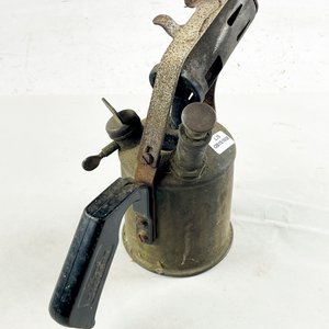 Soplete Antiguo de Bronce Sievert Suecia 21 cm - imagen 2