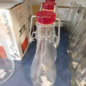 Botella de vidrio transparente - imagen 2