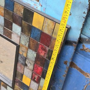 Espejo de Diseño "Patina Squares Mirror" Cuadrado Multicolor - imagen 5