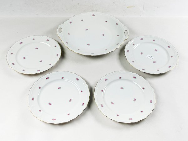 Cinco piezas de porcelana Bavaria para lunch - imagen 1
