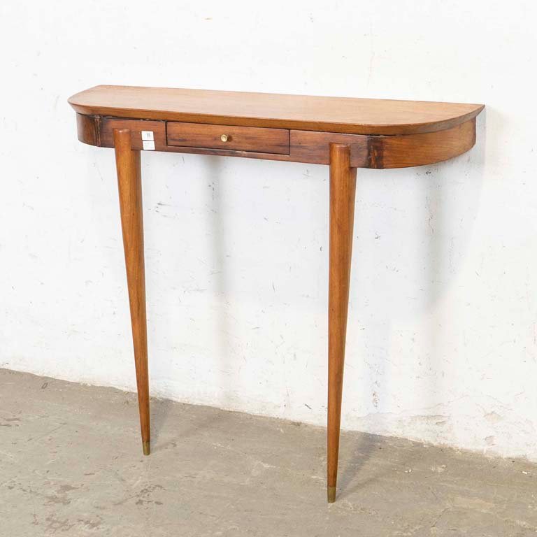 Consola Americana de Madera con Cajón - Restaurada
